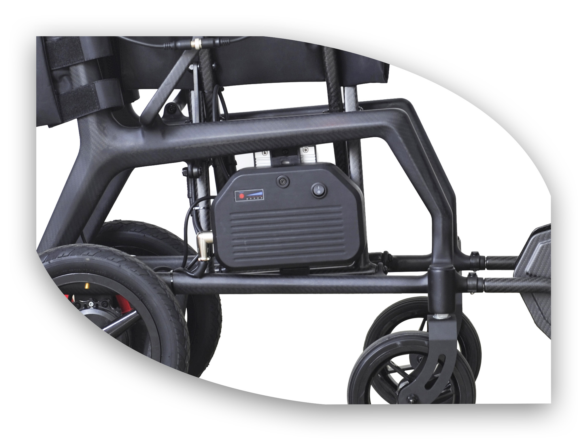 ASSURE iFold Carbon 2 Motorised Wheelchair with Lithium Ion Battery